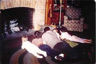 Fireplace of that Italian stone