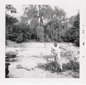 This is the way I remember it, with Dad doing much needed cutting.